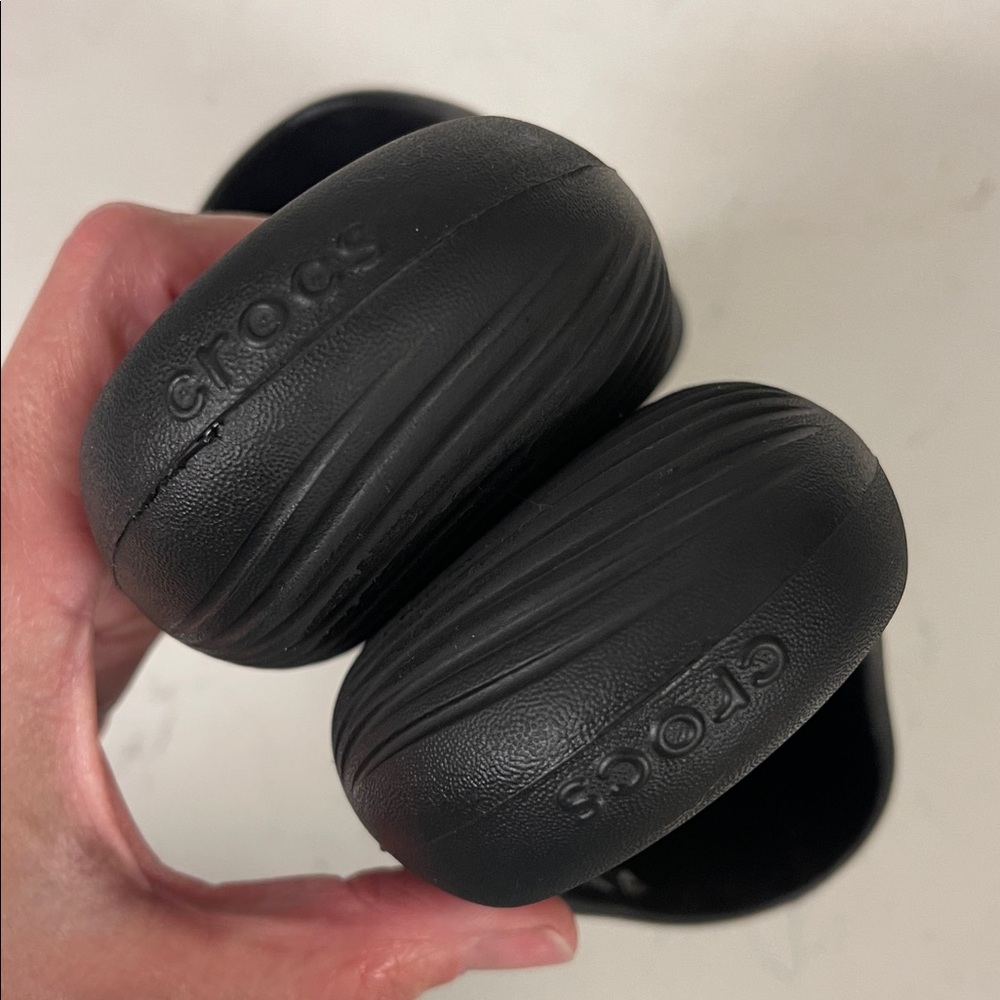 Crocs Mellow Recovery Slide Black Sandals 208392 Unisex Women’s 7 Men’s 5 Slides - Picture 5 of 15